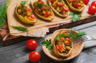 Baked Zucchini Boats