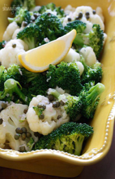 Broccoli and Cauliflower with Lemon Vinaigrette