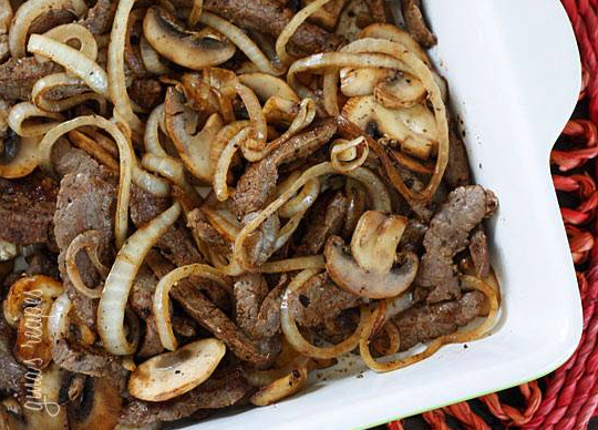Quick Skillet Steak with Onions and Mushrooms
