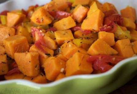 Roasted Pepper and Butternut Squash Salad