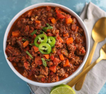Slow Cooker Butternut Squash Bison Chili