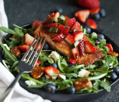 Strawberry Salmon Salad