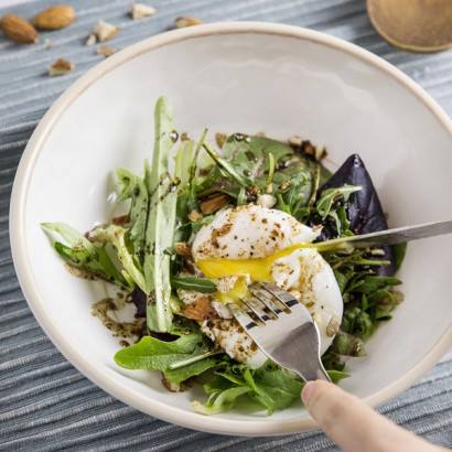 Poached Egg and Avocado Breakfast Salad