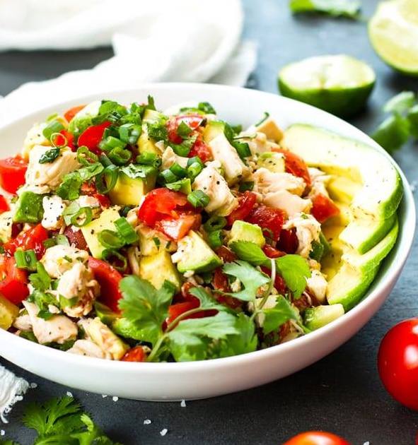 Avocado and Tomato Chicken Salad