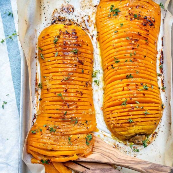 Cajun Garlic Butter Hasselback Squash